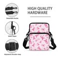 thumbnail image 7 of POLERO Pink Awareness Ribbon Print Portable Satchel Bags, Polyester Crossbody Purse with Pocket Crossbody Bags for Work Travel, 7 of 7