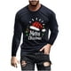 thumbnail image 2 of Blusas y camisas de manga larga y cuello redondo para hombre, informales, con estampado navideño, deportivas, de poliéster., 2 of 5