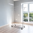 thumbnail image 4 of Rolling Clothes Drying Rack  Multifunctional Laundry Garment Rack with Adjustable Size  Space Saving Clothes Stand with Durable Steel Frame and Wheels for Balcony  Garden  Open Air  Indoo, 4 of 4