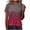 Red Top, variant on YUGYXL Shirts for Women Short Sleeve Tops Gradient Criss Cross V Neck Summer Casual Travel Work Shirt Going Out A Blue Top S