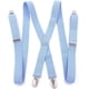 thumbnail image 1 of Sonducket Correa para pantalones con tirantes en forma de X con 4 pinzas, pantalones cruzados elásticos para hombres y mujeres, Clip para Accesorios de disfraces Cielo azul, 1 of 6