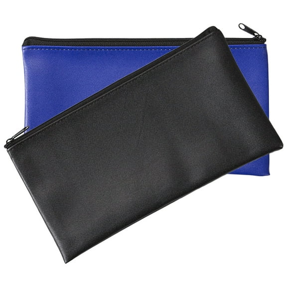 WEAVILUX 2Pcs Receipt and Document Organizer Zippered File Bag for Business Travel