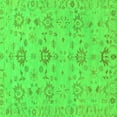 thumbnail image 1 of Ahgly Company Indoor Square Oriental Green Traditional Area Rugs, 8' Square, 1 of 4