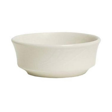 

Tuxton China YEB-1203 Monterey 5 in. Embossed Pattern China Bowl - American White - 3 Dozen