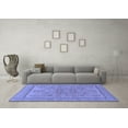 thumbnail image 3 of Ahgly Company Machine Washable Indoor Rectangle Abstract Blue Modern Area Rugs, 7' x 10', 3 of 4