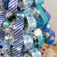 thumbnail image 3 of Set de cinta decorativa PAPER FAIR para Navidad, 2,5 pulgadas y 8 yardas, azul y plateado, 3 of 8