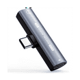 thumbnail image 3 of 2In1 USB Type-C to USB C/3.5mm Earphone Adapter Headphone DAC Audio Converter 32Bit/384KHz Digital Decoder PD27W Grey, 3 of 5