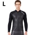 thumbnail image 3 of Trajes De Neopreno Traje De Buceo Dividido Manga Larga Pantalones Largos Traje De Baño Mantener El Calentamiento Deportes Transpirables Pieles De Buceo Reemplazo Para DiveSail Men/Negro【L】 tholdsy OD003284-03, 3 of 7