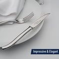 thumbnail image 4 of Classic Cuisine Laguiole Stainless Steel Serrated Steak Knives Set of 6, 4 of 7