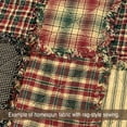 thumbnail image 2 of JCS Vintage Christmas 2 Plaid Homespun Cotton Fabric Red Green Sold by the Yard, 2 of 9