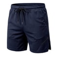 thumbnail image 5 of Huowey Gym Shorts Men Olive Green Mesh Elastic Waist Drawstring Lightweight Breathable Wide Leg Workout Shorts With Side Pockets Training Running Athletic Comfy Bottoms,M, 5 of 8