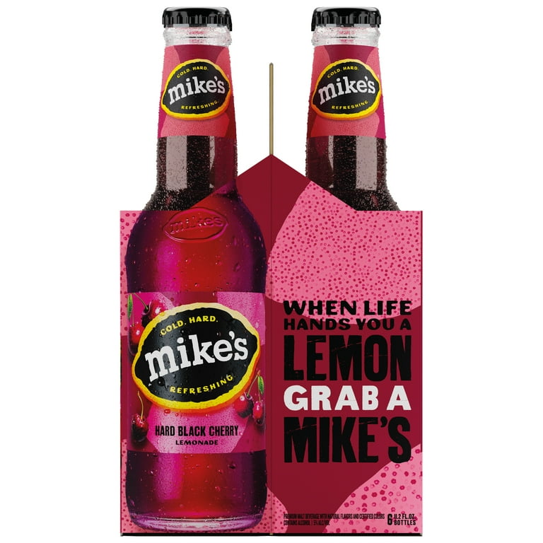 Mike's Hard Lemonade Black Cherry, 6 Pack, 11.2 fl oz Bottles, 5