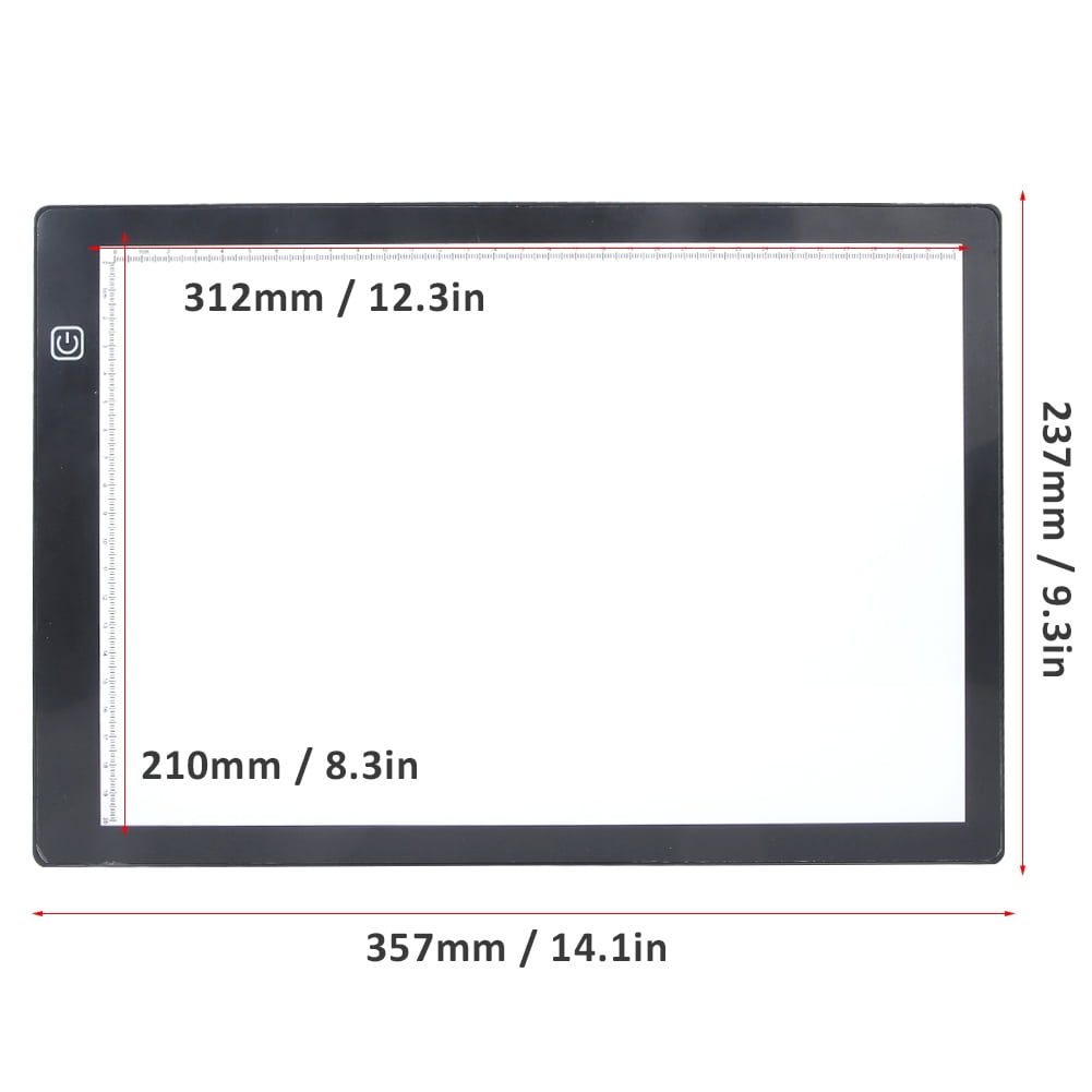 EOTVIA LED Copy Board,A4 LED Copy Board Touch Adjustable Calligraphy