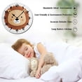 thumbnail image 3 of ZXCXRQFa Home Clock Cute Lion Animal 10 Inch Silent Non Ticking Wooden Clock Battery Operated Decor Clocks for Kitchen, Bedroom, Bathroom, Living Room, 3 of 7