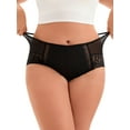 thumbnail image 4 of Unique Bargains Lace Trim Briefs Full Coverage Underwear S Black, 4 of 6