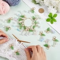 thumbnail image 3 of 1 Box 18Pcs 9 Colors Stitch Marker Crochet Flower Acrylic Crochet Stitch Markers Bulk Colorful Cute Florid Spring Knitting Marker Charms for DIY Craft Quilting Weaving Sewing Accessories 1set, 3 of 6