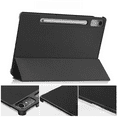 thumbnail image 2 of Adecuado para Lenovo Xiaoxin Pad Pro 12.7 2023 Funda protectora de tres pliegues Funda de cuero con ruedas de tres pliegues P12, 2 of 4
