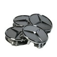 thumbnail image 1 of Set Of 4 Grey Mercedes Benz Amg Alloy Badges Wheel Center Caps 75mm, 1 of 1