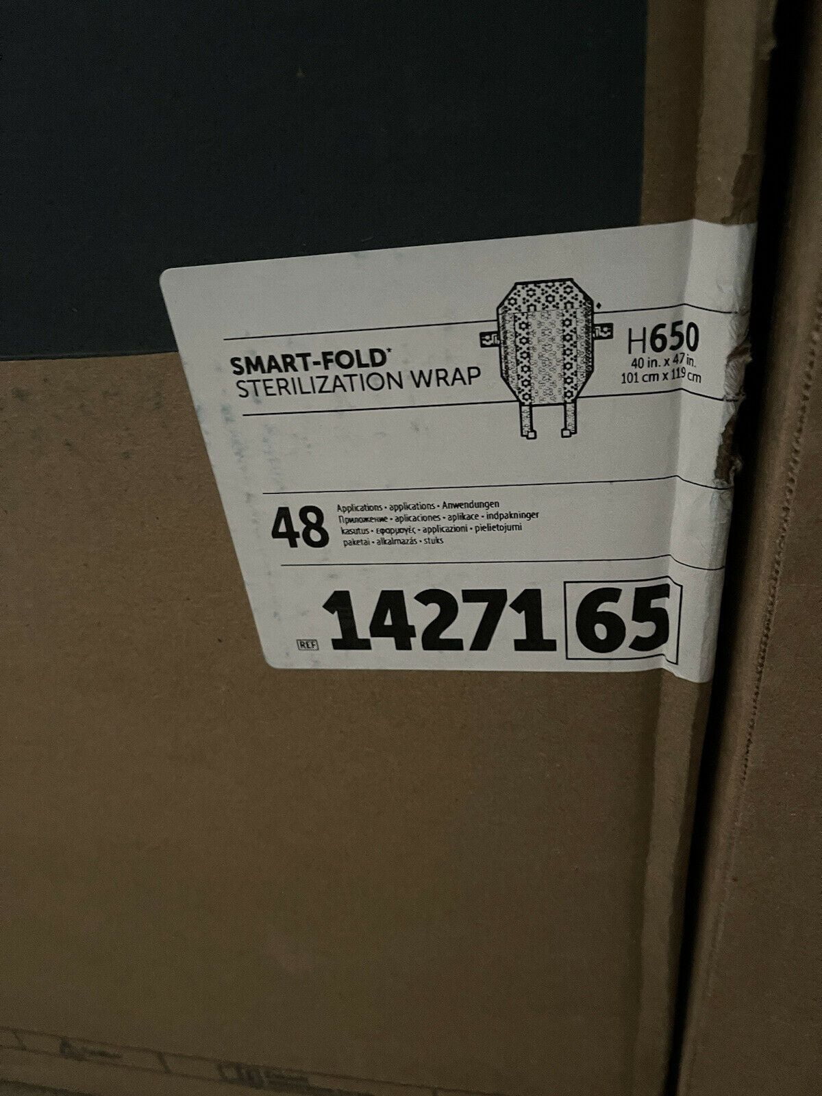 Halyard 14271 SMARTFOLD Sterilization Wrap, NonSterile, 40" x 47