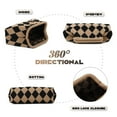 thumbnail image 3 of Woven Clutch Purse for Women Summer Beach Bag Casual Colorblock Evening Handbags Vacation Bag with Chain, 3 of 6