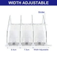 thumbnail image 4 of 3pc Drink Organizer for Refrigerator, Self Pushing Soda Can Organizer With Width Adjustable Drink Dispenser Fridge White, 4 of 6