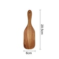 thumbnail image 5 of Eoperou Wooden Spurtle for Cooking Teak Spatula Utensils for Mixing Stirring Serving Heat Resistant Dough Spoons Easy to Clean Kitchen Tools, 5 of 7