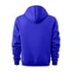 thumbnail image 5 of Sudadera con capucha para hombre, con estampado de bolsillo, media cremallera, cordón ajustable, informal, deportiva, de manga larga, blusa de poliéster, 5 of 5