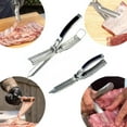 thumbnail image 2 of Rib Membrane Removal Tool,Stainless Steel Rib Prep Tool Membrane Remover,BBQ Rib Prep Tool with Arc Clamp & Non-Slip Grip for Easy Rib Skinner,Kitchen Gadgets for Barbecue Enthusiasts & Chefs, 2 of 7