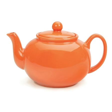 

Contemporary Home Living Solid Stoneware Teapot - 9.5 - Orange