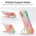 thumbnail image 5 of Kryonixc for iPhone 11 Pro Max Case with Stand, Rainbow Colors Double Kickstand Cover with MagSafe Silicone PC Shockproof Case for All Ages, Purple/Blue/Pink/Black/White, 5 of 6