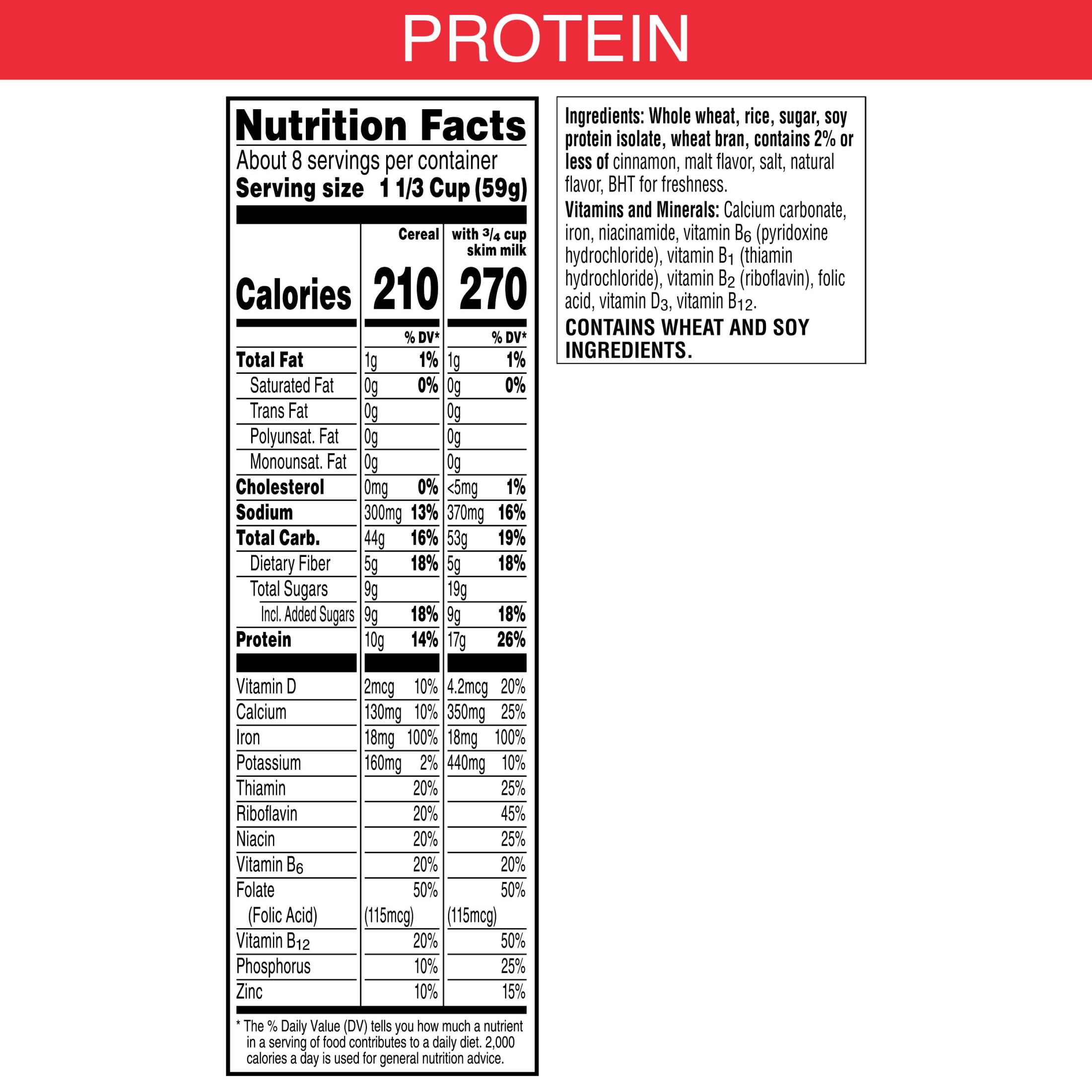 (1 pack) Kellogg's Special K Original Multi-Grain Touch of Cinnamon Breakfast Cereal, Protein Cereal, Family Size Case, 8.75 lb, 8 Count