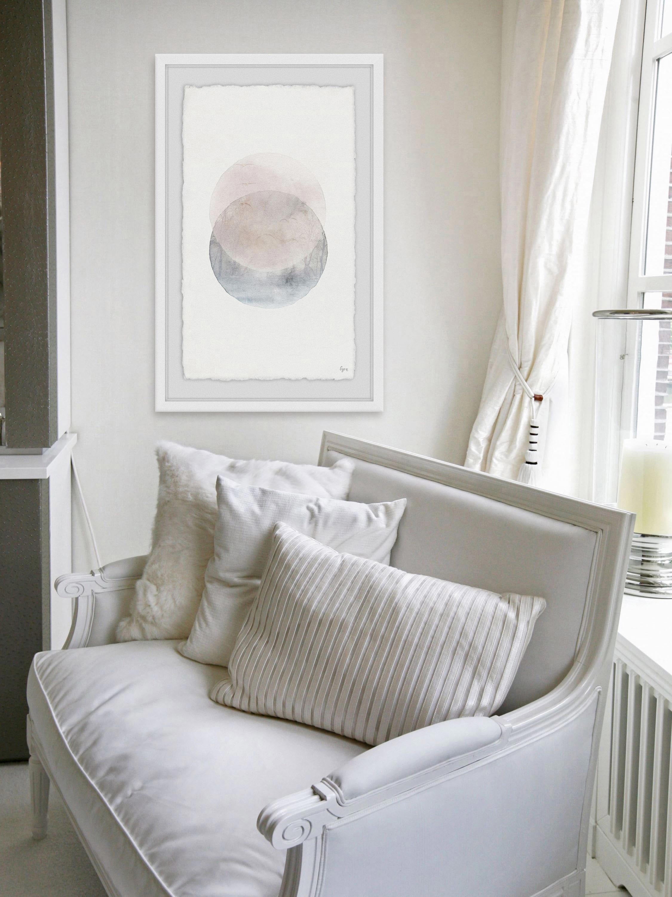 Two Spheres Framed Painting Print