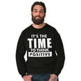 thumbnail image 5 of Time Think Cute Optimistic Gym Sweatshirt for Men or Women Brisco Brands S, 5 of 5