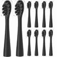 thumbnail image 1 of 10 Pack Compatible with Wondersmile Electric Toothbrush Replacement Brush Heads, Black, 1 of 4