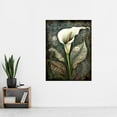 thumbnail image 2 of Calla Lily Flower Bloom with Batik Style Patterns Extra Large XL Wall Art Poster Print, 2 of 3