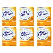 Alkalka Seltzer Gold Effervescent Heartburn Relief Antacid Tablets Without Aspirin - 36 Ct, 6-Pack