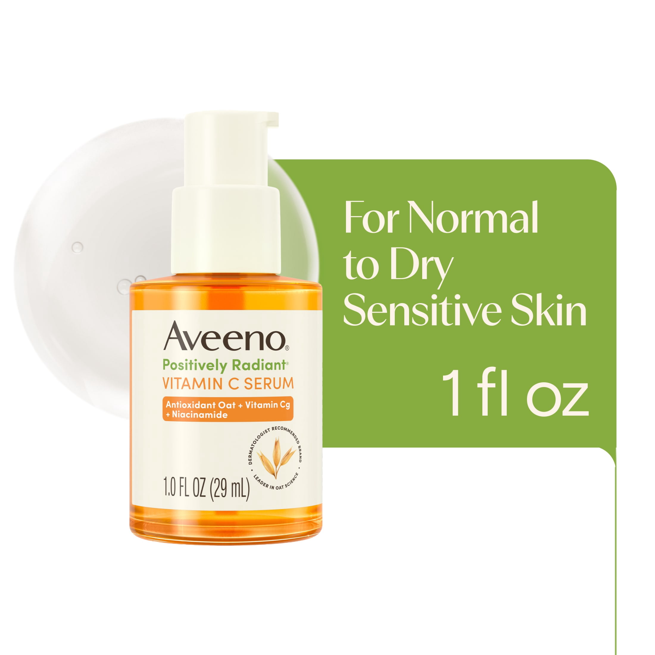 Aveeno Positively Radiant Vitamin C Serum, 1 fl. oz.