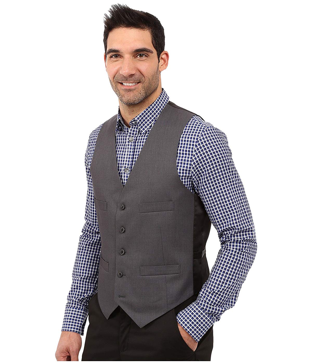 kenneth cole grey vest