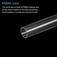 thumbnail image 4 of Acrylic Pipe Clear Rigid Round Tube 18mm ID 20mm OD 14" for Lamps and Lanterns, Water Cooling System 2pcs, 4 of 6