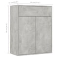 thumbnail image 4 of vidaXL Sideboard Concrete Grey 60x30x75 cm Engineered Wood, 4 of 5