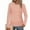 Rose Gold, variant on Blmnix Rose Gold Boho Tops Plain Long Sleeve Travel Work Blouses for Women Crew Neck Tops