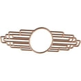 thumbnail image 2 of 22"W x 11"H x 6"IW x 10 3/8"IH x 3/8"T Elizabeth Wood Fretwork Pierced Ceiling Medallion, Cherry, 2 of 3