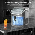 thumbnail image 5 of Auseo Pro Nugget Ice Maker, Portable Countertop Machine for Chewable Crushed Ice | 34Lbs/24H, Self-Cleaning, Quiet & Compact (Sleek Grey), 5 of 9