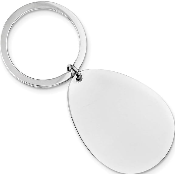 Sterling Silver Rhodium-Plated Key Chain Made In United States qq78