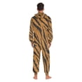 thumbnail image 7 of 1 Piece Adult Onesie Pajamas Cozy & Loose-Fit Sleepsuit Loungewear with Pockets Tiger Stripes Pattern X-Small, 7 of 7