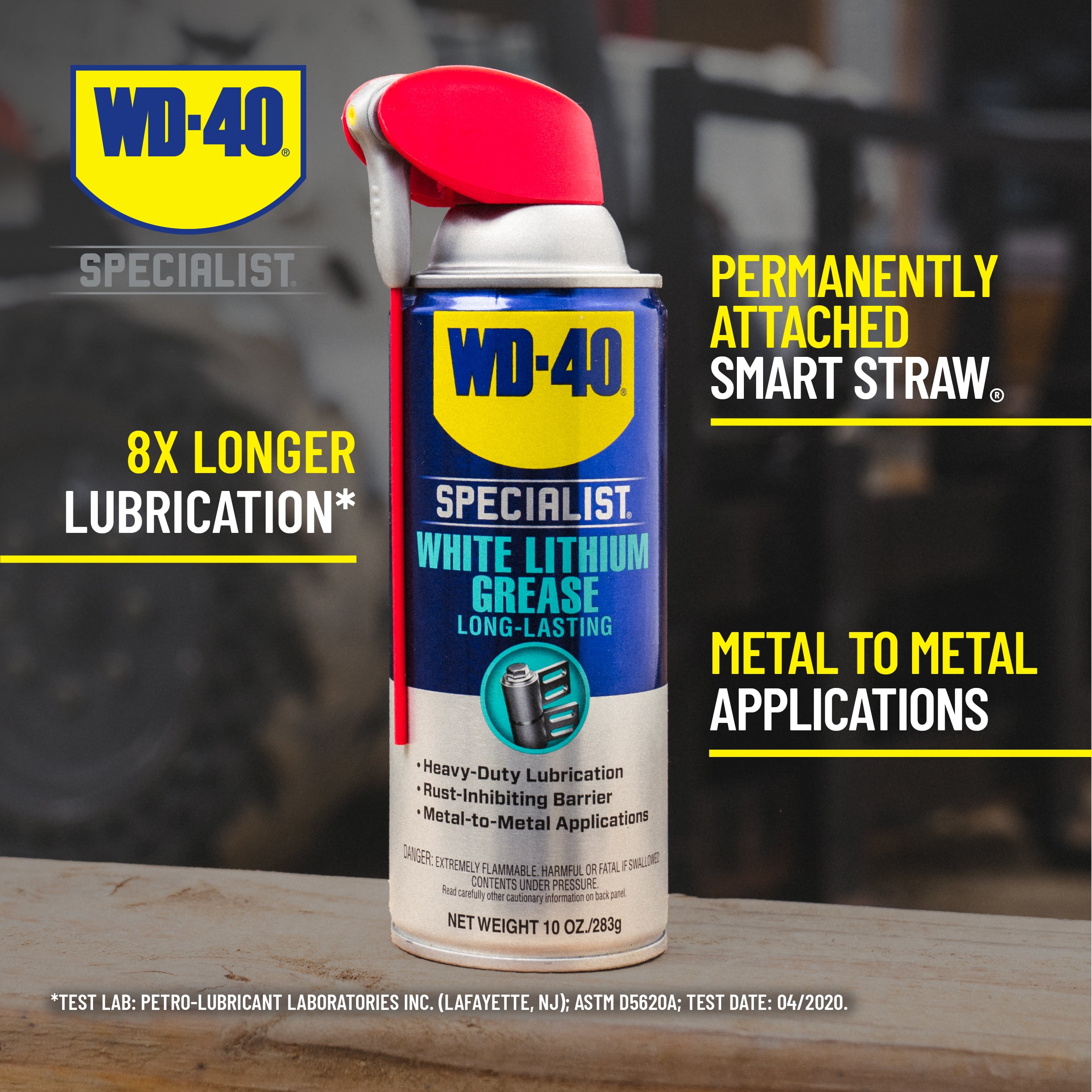 (3 pack) WD-40 Specialist White Lithium Grease Protective Spray, 10 oz
