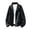 B_ Black Coats for Men, variant on Mens Suede Trucker Jacket Lapel Button Up Coat with Zipper Pocket Detail for Retro Casual Fall Winter Daily Outfits Coffee XXXL