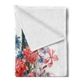 thumbnail image 2 of Flower Soft Flannel Fleece Throw Blanket, Bouquet of Garden Mountain Flowers with Roses and Daisises Buds and Leaves Print, Cozy Plush for Indoor and Outdoor Use, 50" x 60", Multicolor, by Ambesonne, 2 of 5