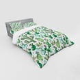 thumbnail image 2 of Ambesonne Cartoon Bedding Set 4 Pcs, Mexican Cactus Plants, Queen, Lime Green Pale Pink, 2 of 2