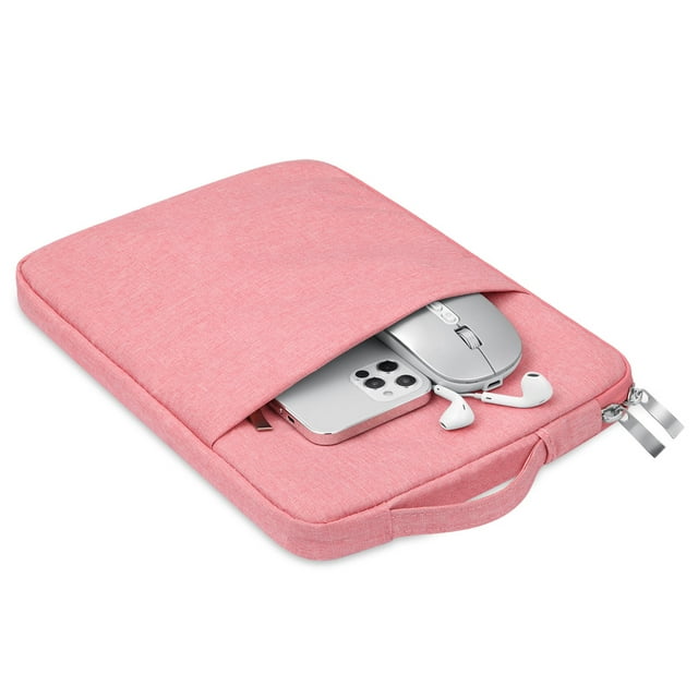 Handbag Sleeve Case for Samsung Galaxy Tab A9 Plus 11 Inch S9 FE 10.91 S9 S8 S7 11'' Tablet Storage Bag Pouch Cover with Pockets Pink S9 FE 10.91 Inch